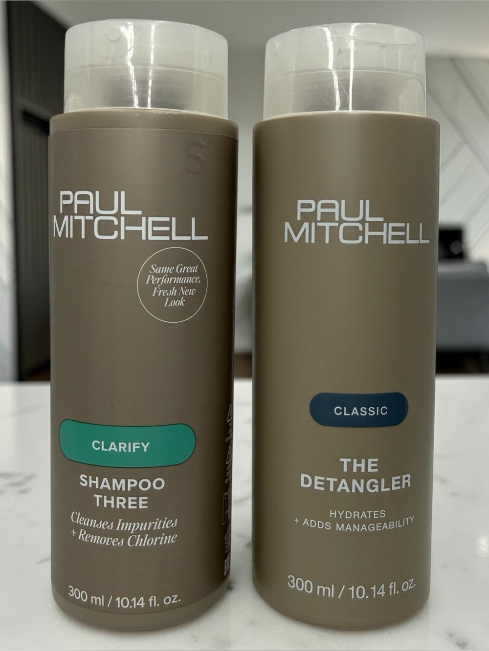 Paul Mitchell Shampoo Three Clarify + The Detangler Conditioner 10.14oz 2pc Set